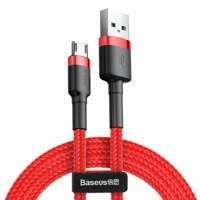 Baseus Cafule Cable odolný nylonový kabel USB / micro USB QC3.0 2.4A 1M červený (CAMKLF-B09)