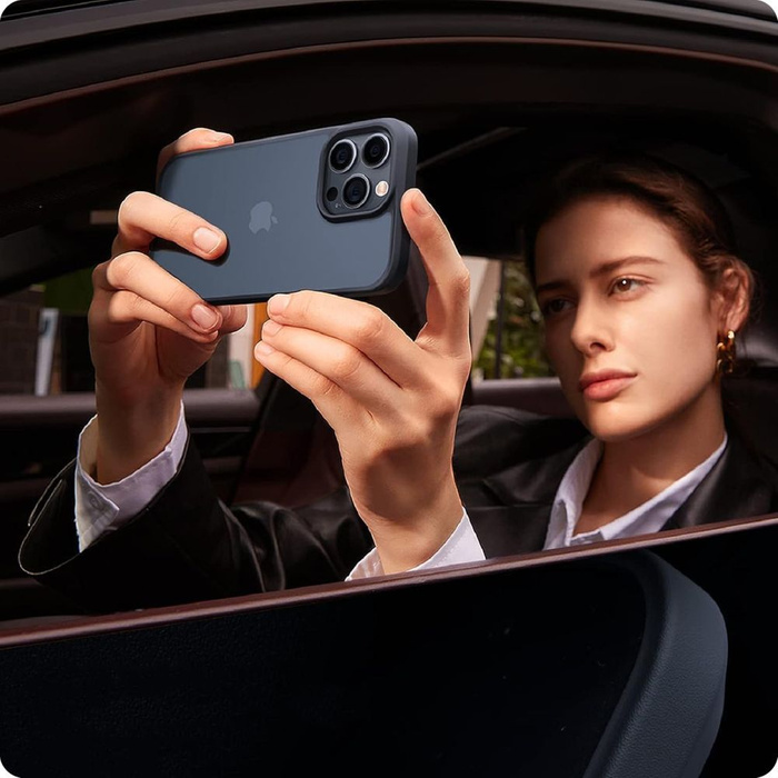 Telefontok Tech-protect Magszőnyeg iPhone 15 Pro MATTE haditengerészet Case