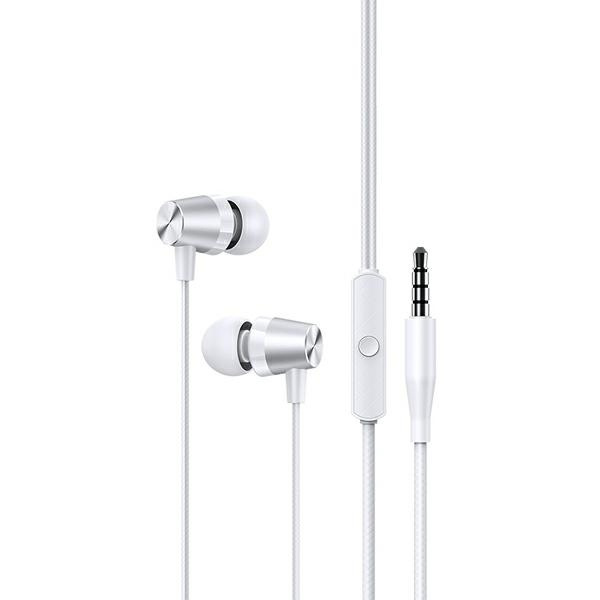 Slúchadlá USAMS Jack 3,5 mm Stereo EP-42 SJ475HS02 Biela
