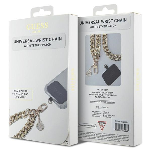 Guess GUOUCBMC4MD Universal Big Hand Strap gold/gold 4G Charm