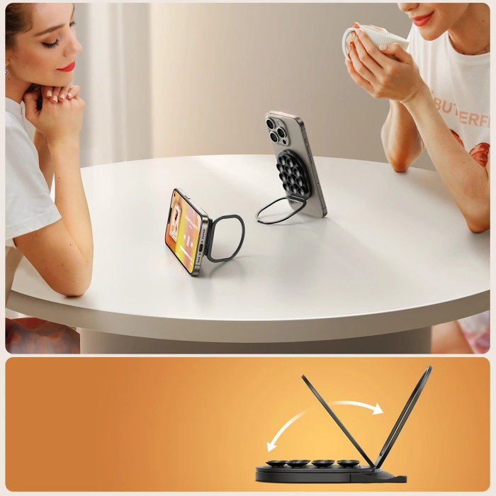 Joyroom JR-ZS418 Smartphone Holder with Stand and Suction Cups with MagSafe - Black