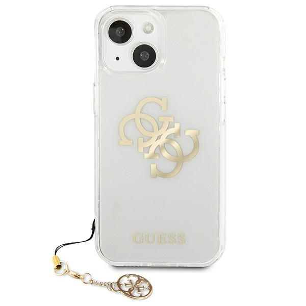  GUESS   13 Mini 4G Gold Charms Collection Clear Hardcase