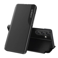 Eco Leather View Case elegant case with flap and stand function for Samsung Galaxy A26 - black
