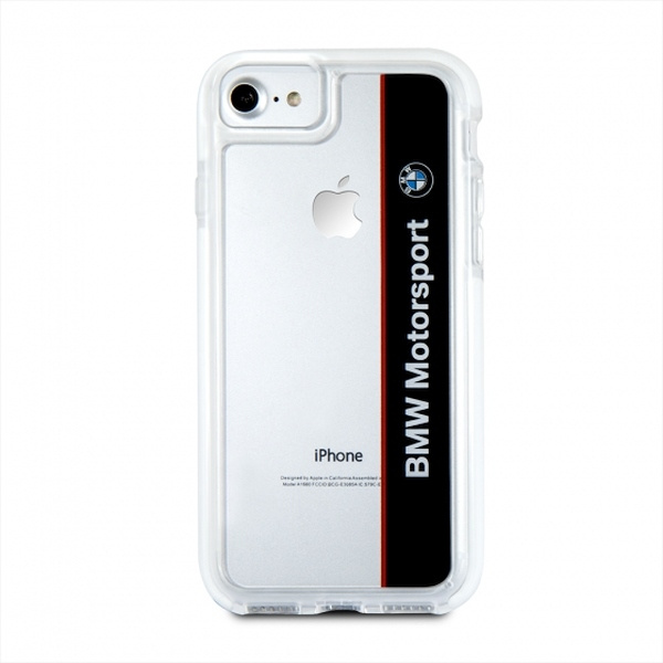 BMW Hülle Apple iPhone 7 SHOCKPROOF clear  Marineblau