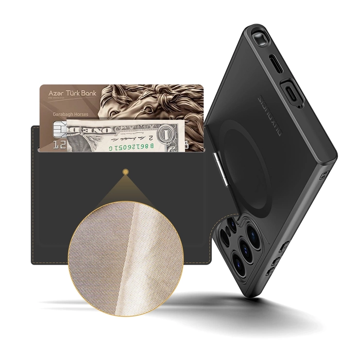 Custodia Dux Ducis Rafi ll Mag per Samsung Galaxy S24 Ultra - nera