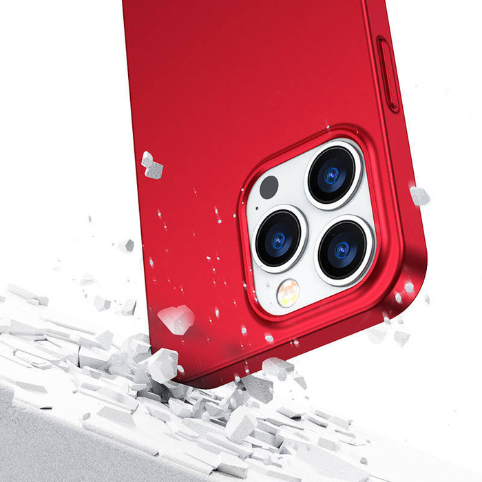Joyroom 360 Full Case coque cover for iPhone 13 Pro Max back and front case + verre trempé red (JR-BP928 red)