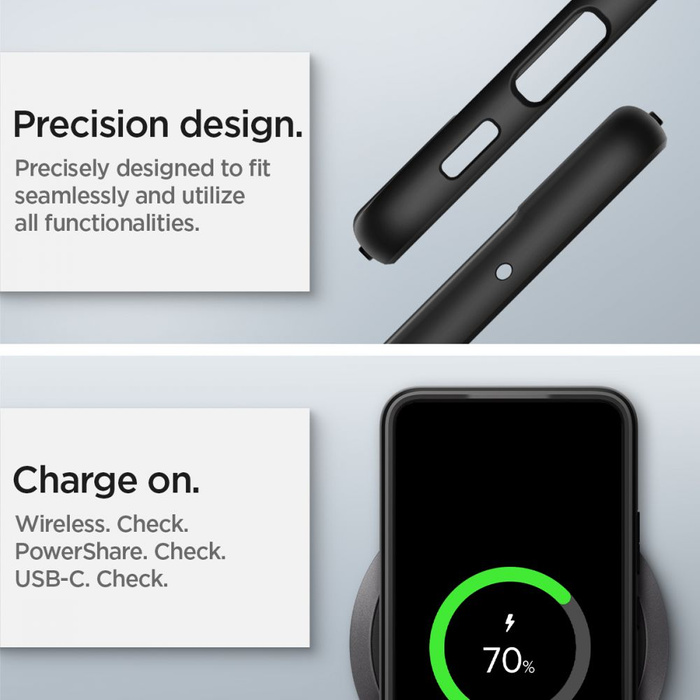 Coque Spigen S22 Ultra Hybrid MATTE Noir Case