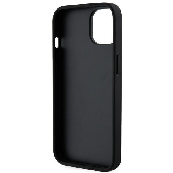 Hülle Karl Lagerfeld KLHCP14SSAKHPCK iPhone 14 6,1" schwarz/schwarz Saffiano Monogramm Choupette Case