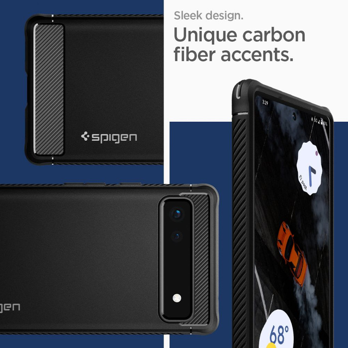 Case Spigen Rugged Armor Google Pixel 6a MATTE Black
