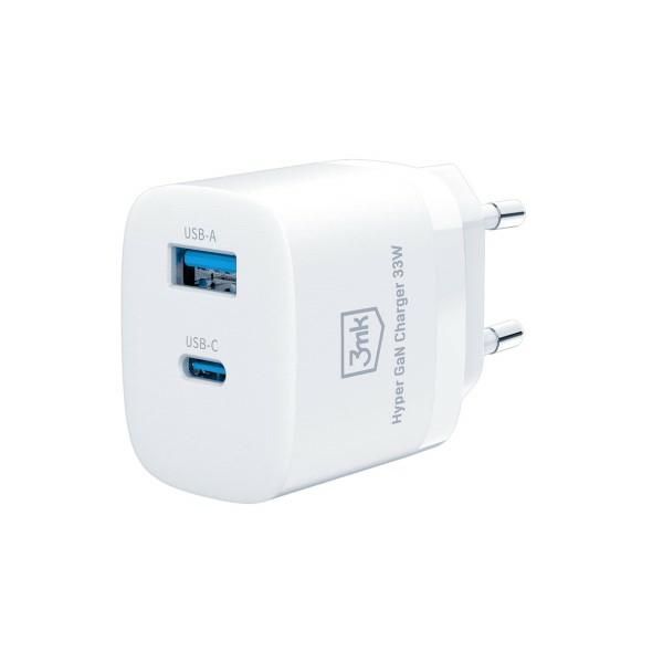 3mk Hyper GaN Charger 33W Power Delivery charger network 1xUSB-A + 1xUSB-C