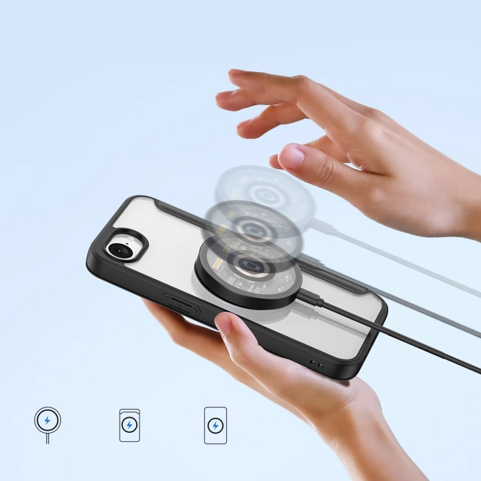 Dux Ducis Skin X Pro Case mit MagSafe für iPhone 16e - Schwarz