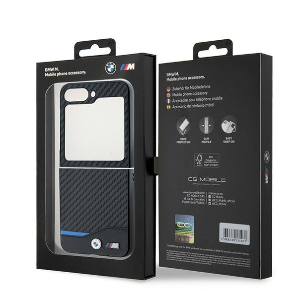 BMW BMHCZF622NBCK Z Flip6 F741 black/black hardcase Carbon Blue Line