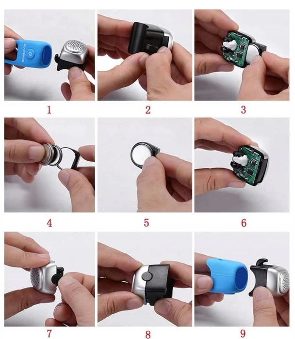 Sonnette de vélo électronique Rockbros CB1709BK - noir