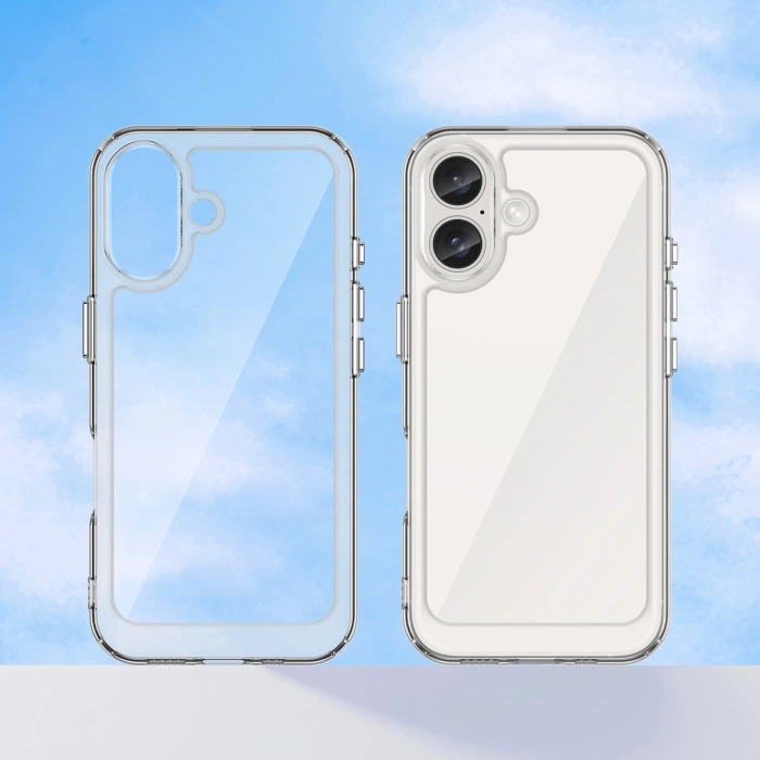 Outer Space Case with Gel Frame for iPhone 16 - Clear