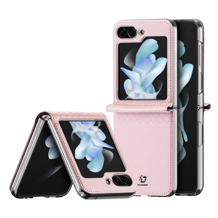 Samsung Galaxy Z Flip5 5G Flip Leather Case Wallet Back Cover Dux Ducis Bril - Rose
