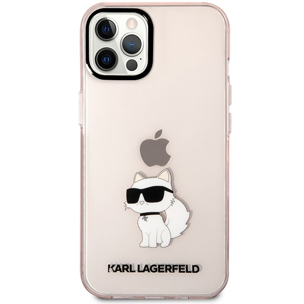 Hülle Karl Lagerfeld KLHCP12MHNCHTCP iPhone 12 /12 Pro 6.1" rosa/rosa hartcase Ikonik Choupette Case