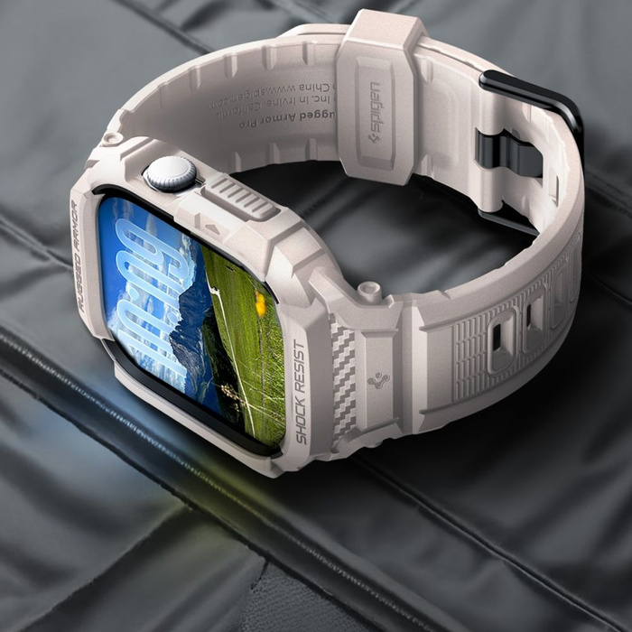 Spigen Rugged Armor "PRO" V2 Apple Watch 10 / 11 (46 MM) DUNE BEIGE