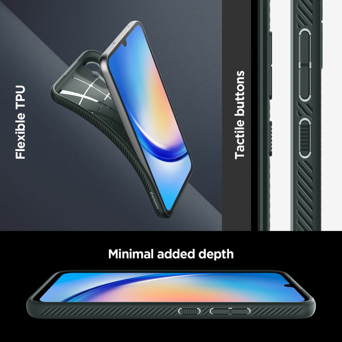 Coque Spigen Liquid Air Galaxy A34 5G Abyss Green