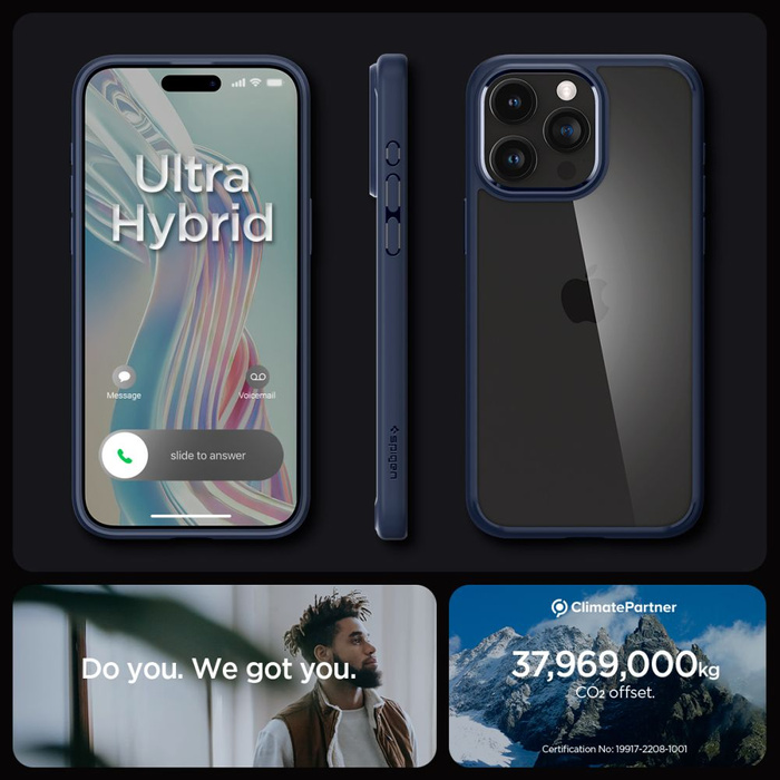 Case Spigen Ultra Hybrid iPhone 15 Pro Navy Blue