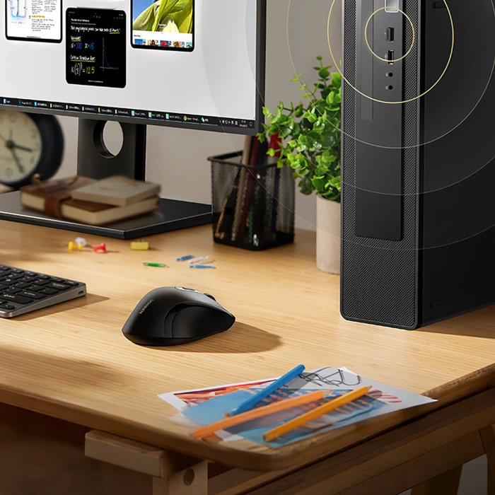 Myszka Ugreen bezprzewodowa ergonomiczna optyczna - czarna