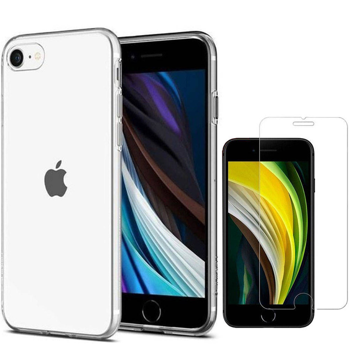 Cover SPIGEN iPhone 7 / 8 / SE 2020 Custodia trasparente a cristalli liquidi