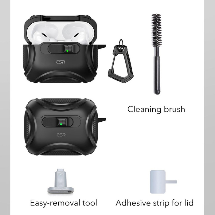 ESR CYBER FLICKLOCK HALOLOCK MagSafe Apple AIRPODS PRO 3 BLACK