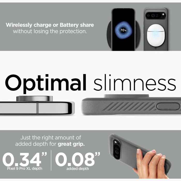 Spigen Rugged Armor GOOGLE PIXEL 9 PRO XL GRIGIO MARMO