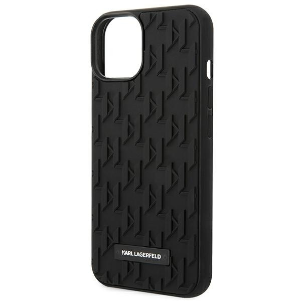 Hülle Karl Lagerfeld iPhone 14 Plus 6.7" hartcase schwarz/schwarz 3D Monogram