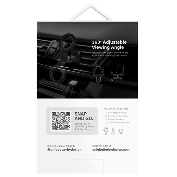 Uniq magnetic Sam Trelix Car Air Vent Mount black/midnight black