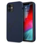 Coque GUESS Apple iPhone 12 Mini Script Vintage GUHCP12SLSVSBL Bleu Hardcase