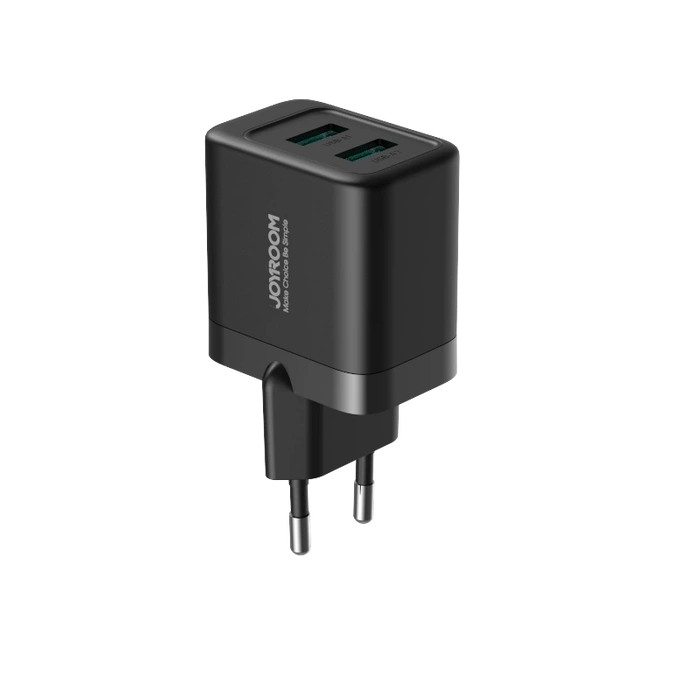 Joyroom JR-TCN01 Chargeur secteur 2xUSB-A 12W 2,4A - noir