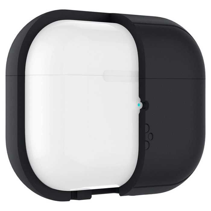 Hülle Spigen Silikon Fit Strap Apple Airpods Pro 1 / 2 Schwarz/Phantom Grün Case