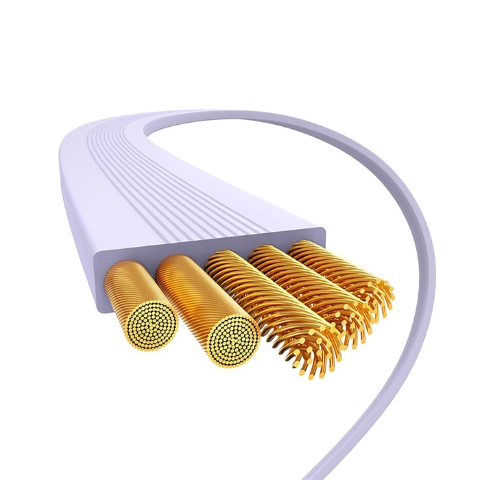 Baseus Free2Pull einziehbares USB-C/ Lightning -Kabel 20 W 1 m – Lila