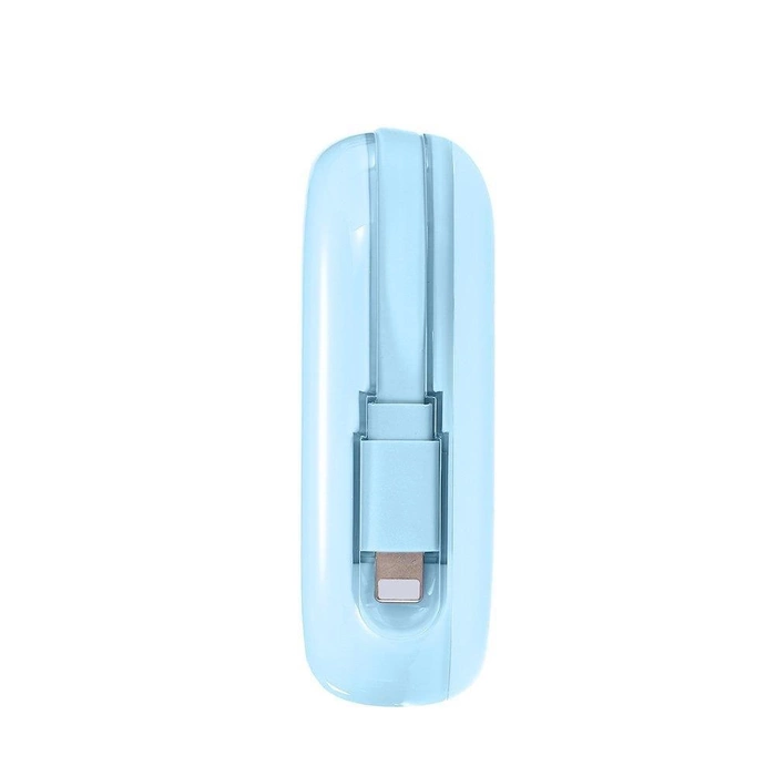 Joyroom Powerbank 10000 mAh Jelly Series 22,5 W mit integriertem Lightning Kabel blau (JR-L003)