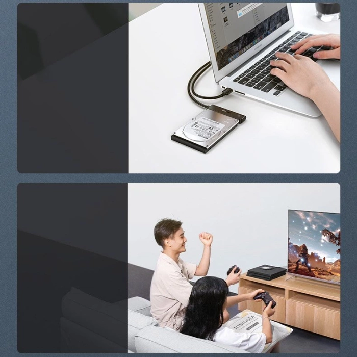 Ugreen adapter HDD SSD 2.5'' SATA III 3.0 - USB 3.2 Gen 1 (USB 5 Gbps) black (70609 CM321)