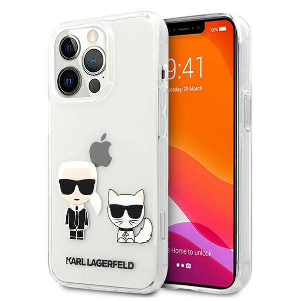 KARL LAGERFELD Apple iPhone 13 Pro Max Transparent Karl & Choupette Clear Hardcase