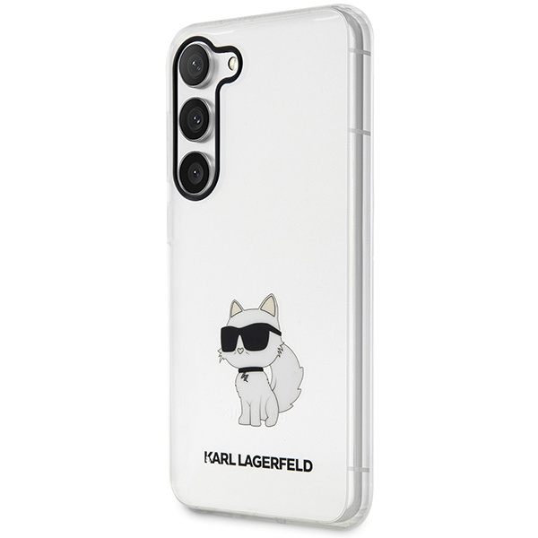 Funda Karl Lagerfeld Klhcs23shnchtct S23 S911 Transparent Hardcase Ikonik Choupette Case