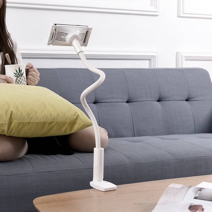 Flexible support à téléphone avec le chargeur sans fil Choetech 10W - blanc (T548-S)