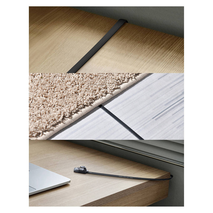 Baseus Speed Six kabel síťový plochý RJ45 1000Mbps 15m černý (WKJS000301)