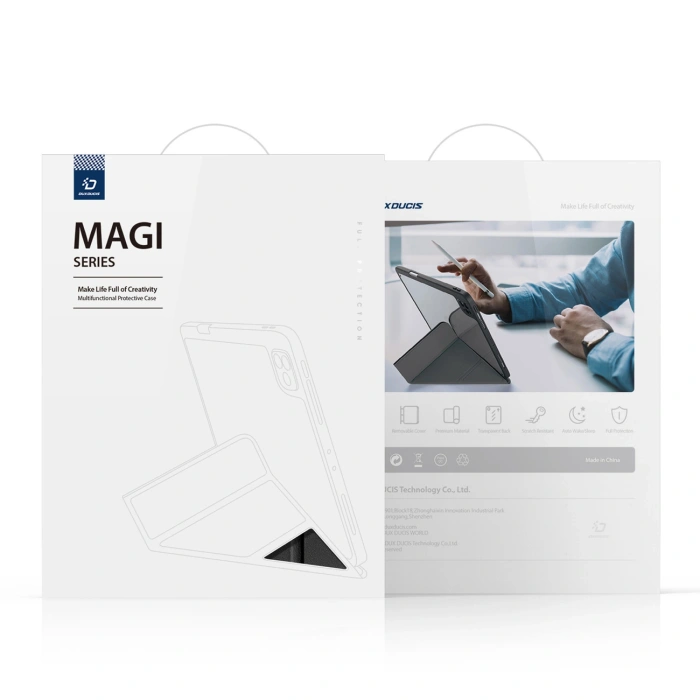 Dux Ducis Magi etui do iPad mini 2021 pokrowiec smart cover z podstawką i schowkiem na Apple Pencil czarny