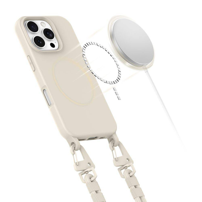 Etui TECH-PROTECT MAGNECKLACE MAGSAFE IPHONE 16 PRO LATTE