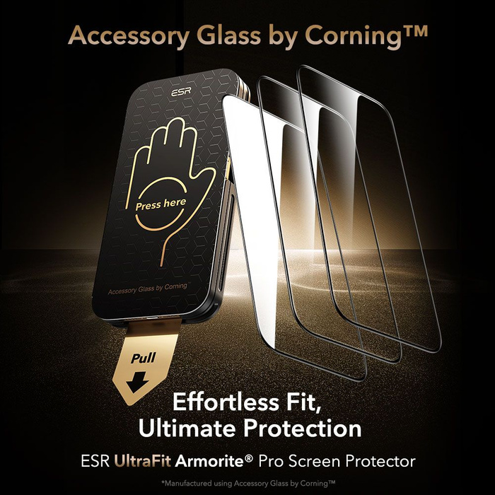 Tempered Glass ESR ULTRAFIT ArmorITE PRO GEHÄRTETES GLAS IPhone 17 PRO KLAR