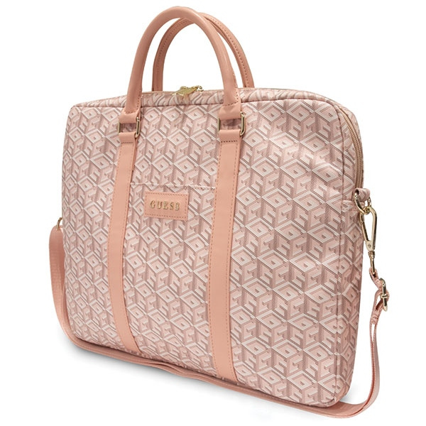 Bolso Guess GUCB15HGCFSEP 16" rosa/rosa GCube Stripes
