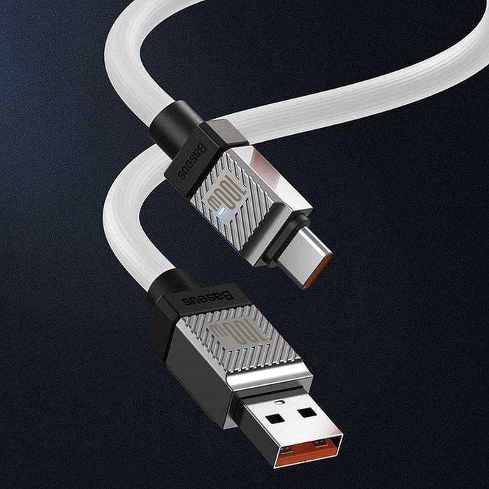 BASEUS kabel USB do Typ C CoolPlay Power Delivery 100W 2m biały CAKW000702