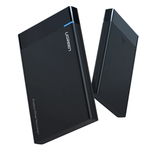 Externí kryt HDD/SSD 2,5" UGREEN US221, SATA 3.0, USB-C, 50 cm (černý)