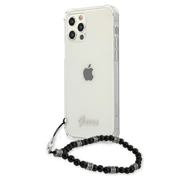 Cover GUESS Apple iPhone 12 Pro Max Black Pearl Clear Hardcase