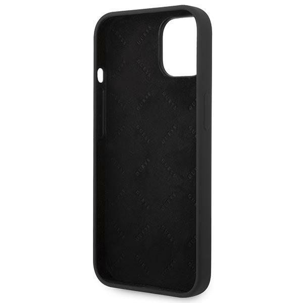 Hülle Guess GUHCP14MSLTGK iPhone 14 Plus 6,7" schwarz/schwarz hartcase Silikon-Dreieck