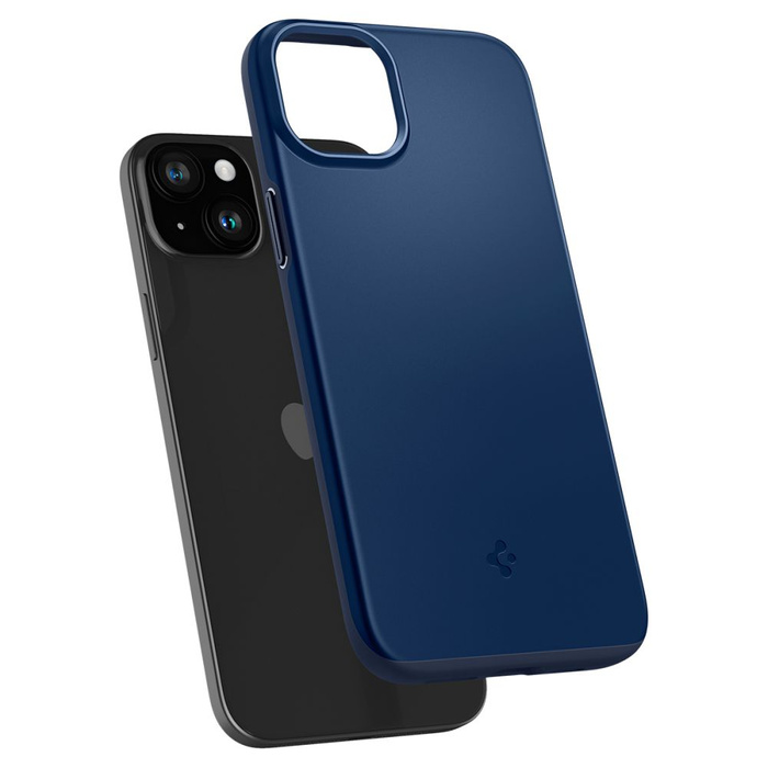Cover Spigen Thin Fit iPhone 15 blu navy Case