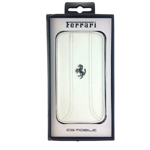 Cover FERRARI Samsung Galaxy S4 Custodia bianca