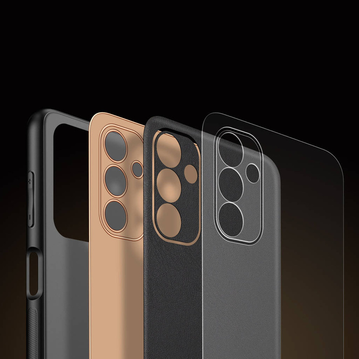 Elegante funda Dux Ducis Yolo de piel ecológica para Samsung Galaxy A13 5G negra